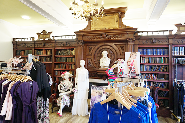 The panelling from the Liberal Club library